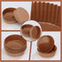 Uiifan 50 Pack Disposable Round Cupcake Liners Paper Baking Cups Wrappers Cupcake Liners Paper Microwave Oven Safe Paper Bakeware Paper Mold for S...
