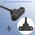 USB 2.0 Tyep C Panel Mount Adapter Cable 90 Degree Angle USB C Male to Female Extension CableUSB 2.0 Type C Cable with Panel Mount Screw for Lapto...