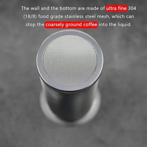 Cold Brew Coffee Filter for 1 Gallon Mason Jars, Made with Stainless Steel, Fine Mesh Filter for Large Batch Cold Brewing, 1 Gallon Mason Jar Filt...