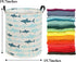 HIYAGON Kids hamper Shark Baby Boys Hamper Kids laundry Hamper Basket Cute Toy Storage Basket Bin Nursery Hamper Girls Shark room Decor (Blue Shar...