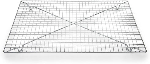 Fox Run Rectangular Cooling Rack, Iron/Chrome, 18-Inch x 12.5-Inch, Metallic...