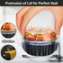 EUSOAR Ramekins with Lids, 25pcs 5oz Cupcake Liners Aluminum Foil Baking Dessert Cups Holders, Mini Muffin Creme Brulee Disposable Ramekins Cheese...