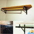 4 Packs of Heavy Duty Closet Shelf and Rod Bracket, Eau Black Closet Shelf Bracket with Rod Support Great for Both Shelf Storage and Closet Rod...