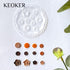 KEOKER Flower Polymer Clay Molds - 4 Pcs flower & Leaf Polymer Clay Molds for Jewelry Making, Daisy Miniature Clay Molds, Polymer Clay Molds for P...