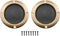 2inch Speaker Cover DGZZI 2PCS Golden Metal Mesh Grille Woofer Decorative Circle Protections with Screws, Tweeter Speaker Grill Guard Protector, C...