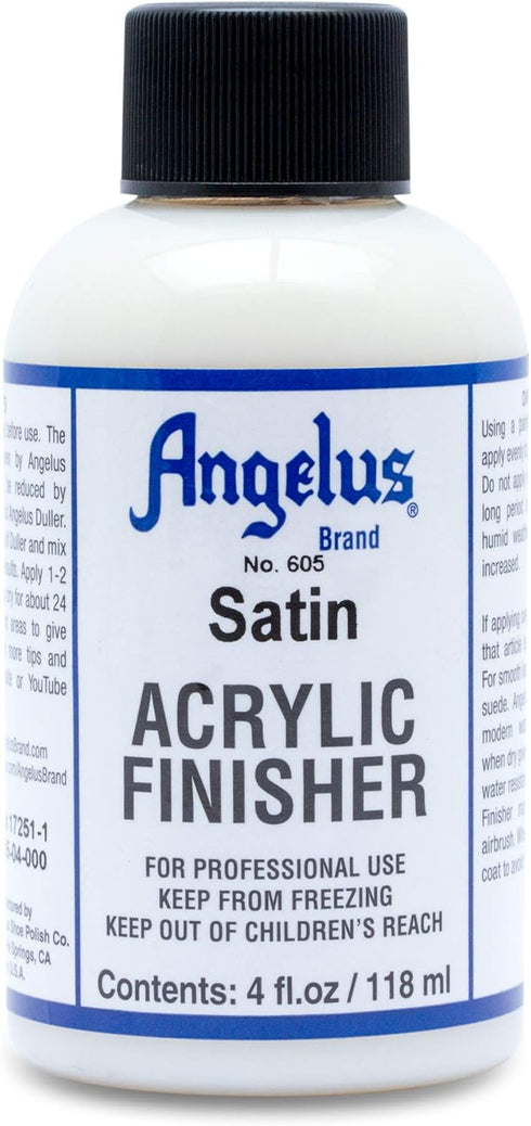 Angelus Acrylic Leather Paint Satin Finisher #605-4 Ounces...