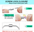 CrocSee 3 Inch Diameter Stainless Steel Threaded Locking Key Rings, Keychain Ring Organizer with Screw Lock, Keyring Holder...