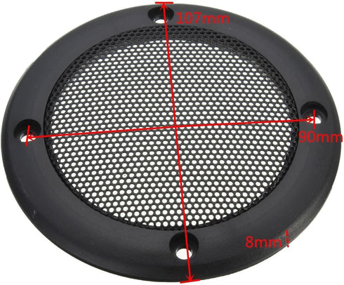 2PCS 3.5 Inch Car Speaker Grill Cover Guard Protector with Black Metal Mesh Speaker Decorative Circle 8 Screws Included (3.5 Inch)...