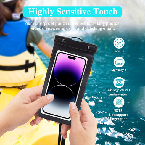GoGo Deepsea Waterproof Phone Pouch, IP68 Waterproof Phone Case, Underwater Vacation Cellphone Dry Bag Up to 7.2" for Samsung Galaxy Pixel, iPhone...