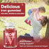 Vegan Iron Gummies Supplement - with Vitamin C, A, B-Complex, Folate, Zinc for Adults & Kids - Blood Builder & Energy Support for Iron Deficiency,...