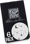 Rite in the Rain Weatherproof On The Go Wallet Notebook, 2" x 3.375", Black Cover, Blank Pages, 6 Pack (No. OTG771L)...