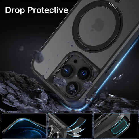 BENTOBEN Magnetic iPhone 12 Pro Max Case, Phone Case iPhone 12 Pro Max with Magsafe Invisible Stand Kickstand Ring Holder Slim Thin Soft Shockproo...