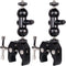 Cool Dual Ball head Magic Arm Adapter Camera Clamp Mount Super Clamp with 1/4 and 3/8 Thread, for DSLR Camera Rig, LED Light, Flash Light, Action ...