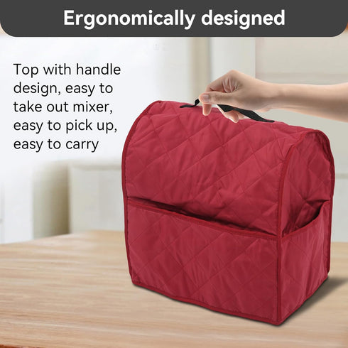 Stand Mixer Dustproof Cover, Mixer Cover with Organizer Bag, Dust Cover for Kitchen Mixers Kitchen Appliance Dust Cover with Top Handle Kitchen St...