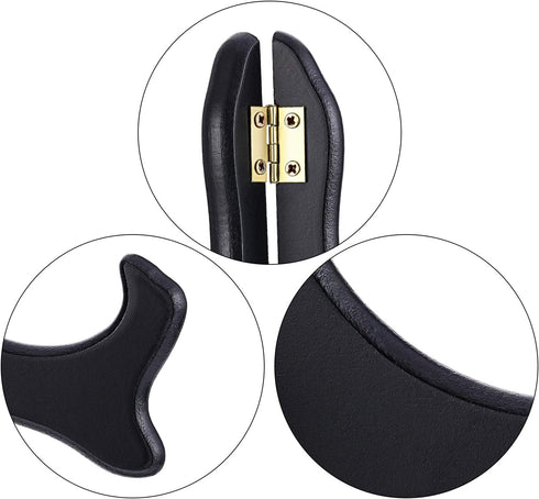 Tatuo 4 Packs Wooden Display Stand Decorative Plate Stands for Display Picture Frame Stand Holder Easels (5 Inch and 6 Inch, Black)...