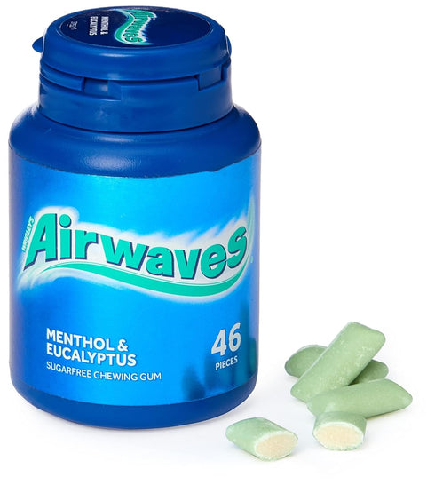 Wrigley's Airwaves Menthol And Eucalyptus Bottle, 64 g...