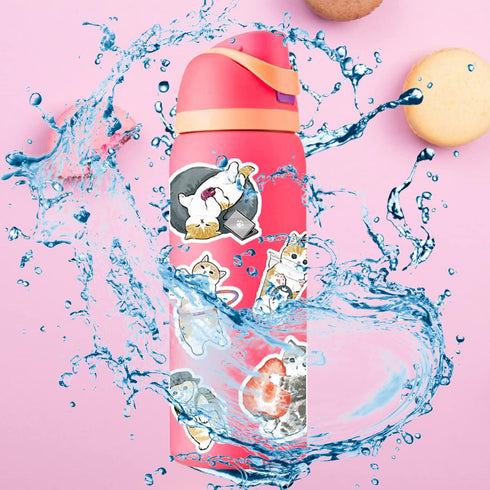 Cute Cat Stickers | 100 PCS | Vinyl Waterproof Stickers for Laptop,Guitar,Motorcycle,Bike,Skateboard,Luggage,Phone,Hydro Flask, Gift for Kids Teen...