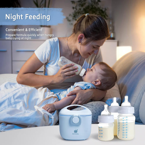 Termichy Baby Formula Dispenser, Portable Milk Powder Dispenser Container with Carry Handle and Scoop for Travel Outdoor Activities with Baby Infa...