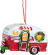 Red and White Happy Camper RV Trailer Christmas Tree Ornament Camping J8394 New...
