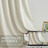 Treatmentex Pompom Window Curtain Panels Natural 45" Long Small Window Curtain Ivory Curtain Drapes for Basement Laundry Room Darkening Curtains 2...