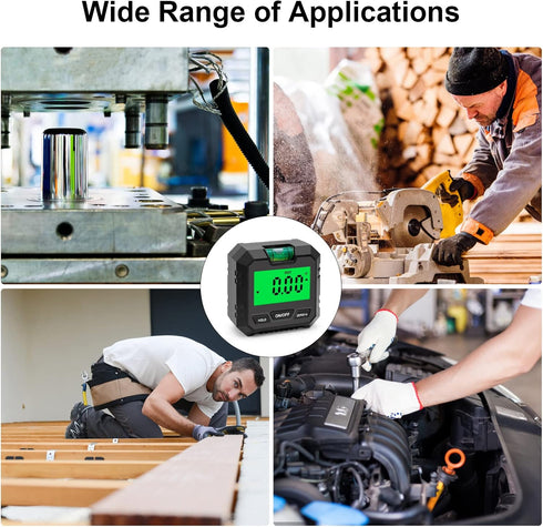 Hancaner Digital Angle Finder with LCD Display, Digital Electronic Level and Angle Gauge with Bubble Level and Magnetic Base, Digital Inclinometer...