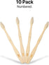 Sea Turtle Plant-Based Bristles, Soft Bamboo Toothbrushes, Individually Sealed (10 Pack)...