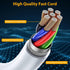 2-Pack USB C to USB C 60W Cable, USB Type C Fast Charging Compatible with Android Samsung Galaxy S23/S22/S21/S21+/S20+ Ultra, Note 20/10 Ultra, Ai...