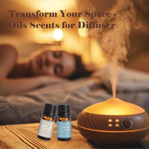 Fragrance Oils, Hotel Collection Diffuser Oil, Fragrance Oil for Candle Making, Soap Scents for Making Soap, Essential Oils Set 6x10ml, Luxury Nig...