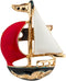 Knighthood Cute Sail Boat Lapel Pin Badge Coat Suit Collar Accessories Brooch for Men...