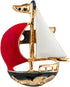 Knighthood Cute Sail Boat Lapel Pin Badge Coat Suit Collar Accessories Brooch for Men...