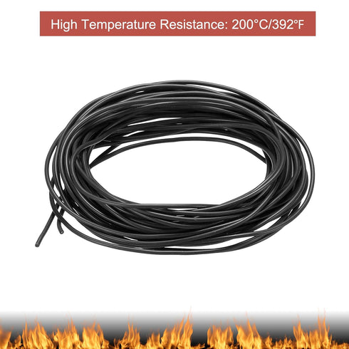 MECCANIXITY 28 Gauge Wire Silicone Wire 28AWG Electrical Wire Stranded Wire High Temperature Hookup Wire Tinned Copper Wire Black 30m/98.4ft for C...