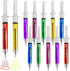 Syringe Pens - 12 Pack - Retractable Ballpoint Pens with 6 Colors - Perfect for School, Parties, Nurse Gifts and Medical-Themed Presents...