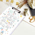 WAVEYU Marble Hardboard Office Clipboard, Decorative Clipboard with Low Profile Clip Chic Designed for Students Classroom School and Office Use, W...