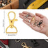 Hotop 35 Pieces Swivel Clasps Lanyard Snap Hooks Keychain Clip Hook Metal Lobster Claw Clasp with D Rings for Keychain Purse Hardware Sewing Craft...