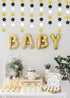MerryNine Paper Garland 5 Pack, 65 Ft Glitter Paper Garland Circle Dots Hanging Decor, Banner for Baby Shower, Birthday, Nursery Party Decor (Blac...
