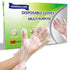 100 Pcs Disposable Plastic Gloves Food Handling Service Gloves Disposable for Cooking Kitchen Cleaning Food Prep Safe Restaurant Dye Universal Siz...