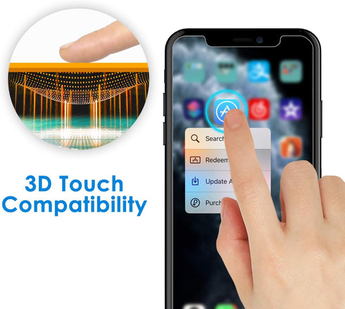 JETech Screen Protector for iPhone 11 Pro, iPhone Xs and iPhone X 5.8-Inch, Tempered Glass Film, 2-Pack...