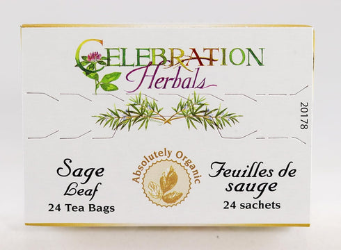 CELEBRATION HERBALS Sage Leaf Organic 24 Bag, 0.02 Pound...