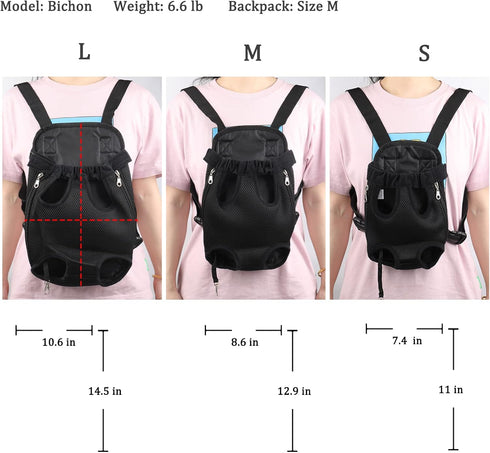 Pet Carrier Backpack, Adjustable Dog Carrier Backpacks, Dog Backpack Carrier, Dog Hiking Backpack, Dog Travel Backpack, Dog Carrying Backpack, Pup...