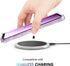 KIOMY Clear Case for Samsung Galaxy S9, Airbags Corners Shockproof Bumper Protective Cover Hybrid Design Hard PC Back + Flexible TPU Frame Lace Fl...
