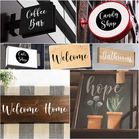 Letter Stencils for Painting on Wood - 46 Pack Large Alphabet Stencil Templates with Numbers and Signs, Reusable Letters and Numbers Stencils in 4...
