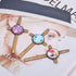 PH PandaHall 16pcs Cross Pendant Trays Photo Charms Bezel Settings and 16pcs Glass Cabochon Dome Tiles Clear Cameo Memorial Photo Pendant for Bouq...