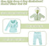 Doll Clothes 3 Pc. Set Light Green Grey Plaid Hooded Thick Coat Checkerboard Jacket with Long Sleeve, Warm Doll Outfit Hoodie Snowsuit Fits for 18...