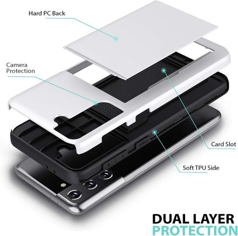 Zuslab Wallet case for Samsung Samsung Galaxy S21 Plus 5G Phone Case with card holder Shockproof Anti Scratch Compatible with Samsung Galaxy S21+ ...