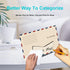 Acrylic Mail Sorter , Smile Mail Holder File Organizer Letter Sorter Holder for Desk or Wall (1PC, Clear)...