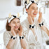 CAVETEE 3 Piece Cute Makeup Headband for Women, Spa Cosmetic Elastic Makeup Headband and Wristband Set for Women Girl Wash Face Skincare Makeup Sh...