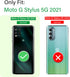 for Moto G Stylus 5G (2021) Phone Case with Screen Protector,Shockproof Phone Cover with Magnetic Kickstand Ring Case for Motorola G Stylus 5G 202...
