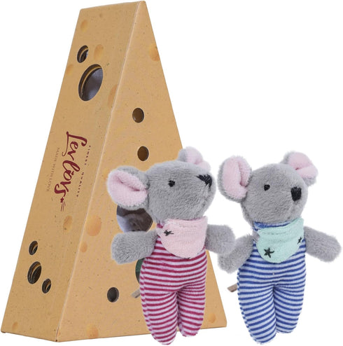 LEVLOVS Mouse in a Matchbox Toy Baby Registry Gift Plush Toy Circus Mouse...