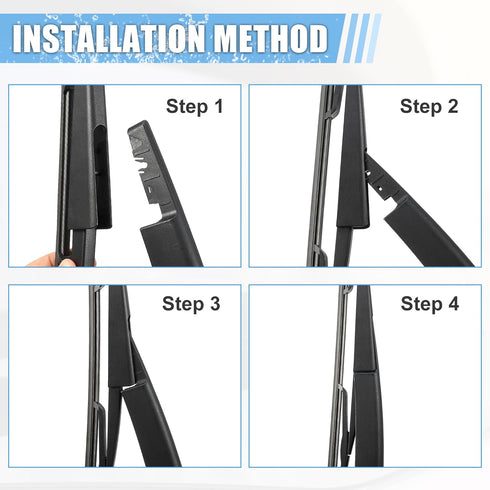 ACROPIX Rear Windshield Wiper Blade Arm Set Back Wiper Assembly Replacement Fit for Ford Expedition 2009-2017 for Lincoln Navigator 2009-2016 - Pa...