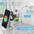 Charging Station for Samsung Multiple Devices,3 in 1 Fast Charging Stand USB-C Charger for Galaxy S23/S22/S21/S20/S10/Note20/Note10/Z Flip 4/Z Fol...